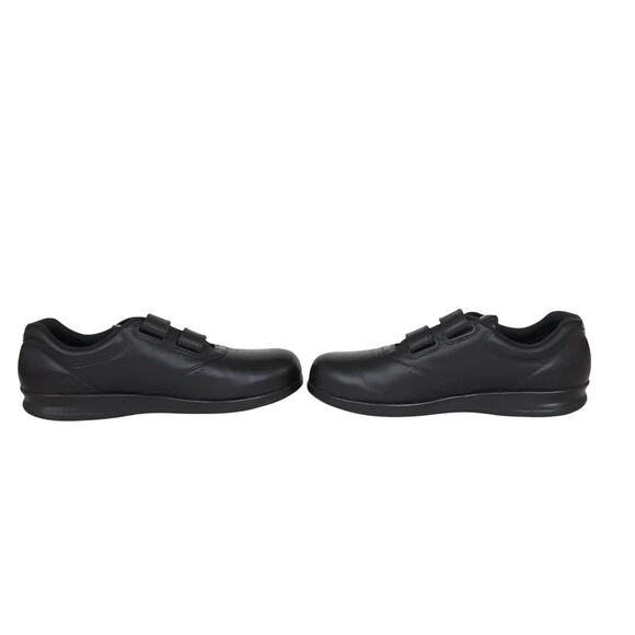 SAS Me Too EZ Strap Walking Shoes Black Leather Comfort Shoe Womens 10N Orthotic - Picture 6 of 10